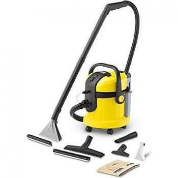 Kärcher SE 4002 Lava-aspiradora con Cable, 1400 W, 4 litros, 73 Decibelios, Negro-Amarillo