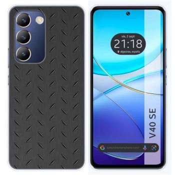 Funda de Silicona Metalizada para Vivo V40 SE 5G con Diseño Gráfico