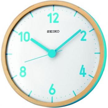 Reloj de Pared Seiko QXA533L - Reloj de pared con mecanismo de cuarzo, diseño clásico y elegante, diámetro de 30 cm, acabado en madera oscura, números romanos en la esfera, funcionamiento silenc