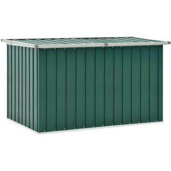 Caja de almacenamiento de jardín verde 149x99x93 cm