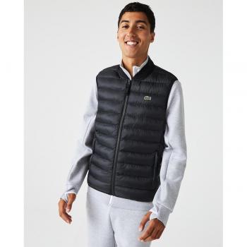 Lacoste BH0537-00 Chaleco Acolchado para Hombre en Color Negro