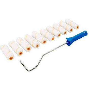 Silverline 555252 - Mango para rodillos pequeños con 10 recambios