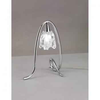 Lámpara de mesa Amel 1 bombilla G9, cromo pulido