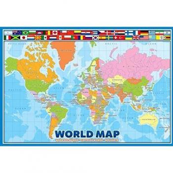 Eurographics World Map 100-Piece Puzzle