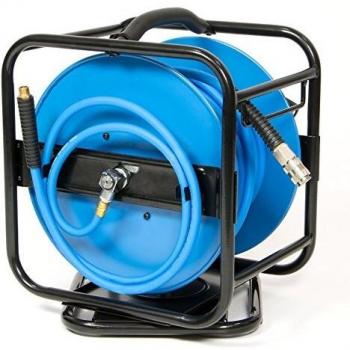 Tubo flexible helicoidal de aire comprimido AIRPRESS 46573, fabricado en material resistente y duradero, con una longitud de 10 metros, diámetro interno de 8 mm, presión máxima de trabajo de 16 bar, ideal para