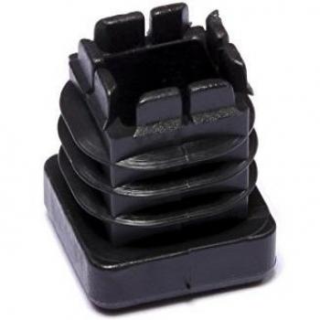 Brinox B75625N Contera Interior Cuadrada, Negro, 18 x 18 mm, Set de 50 Piezas