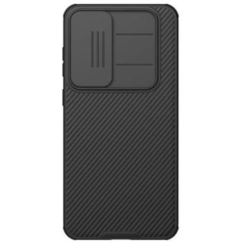 NILLKIN CamShield Pro Case for Samsung Galaxy S25 FE - TPU+PC Hard Shell with Sliding Lens Protection, Black