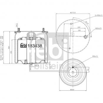 Fuelle de suspensión neumática FEBI BILSTEIN 183438