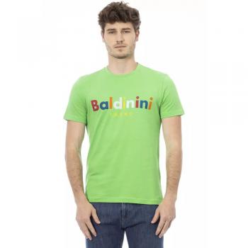 Baldinini Trend Green Cotton T-Shirt - XL