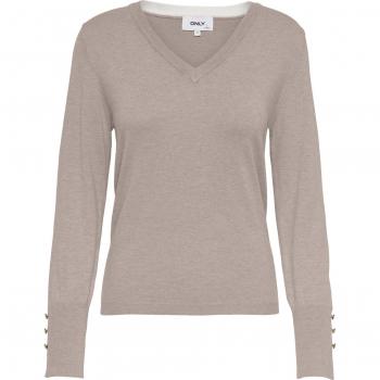 ONLY Women's Long Sleeve V-Neck Sweater - Julie Life Collection