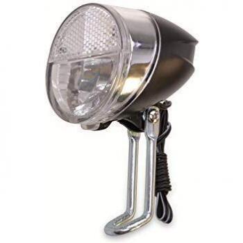 Luz Delantera LED para Bicicleta con Sensor de Brillo y Reflector, 20 Lux, Aprobada StVZO