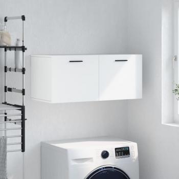 Mueble de pared blanco 80x36,5x35 cm madera multicapa Vidaxl - Armario de pared madera de ingeniería blanco 80x36,5x35 cm Blanco
