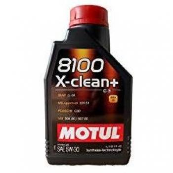 Aceite de motor Motul 8100 X-Clean+ 5W30 1L para VW, Mercedes-Benz y BMW
