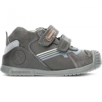 Biomecanics Zapatillas Urbanas 221127-B para Bebé en Cuero Auténtico con Forro Suave - Antracita