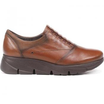 Fluchos F1357 Zapatos de mujer de piel marrón cuero S Nob