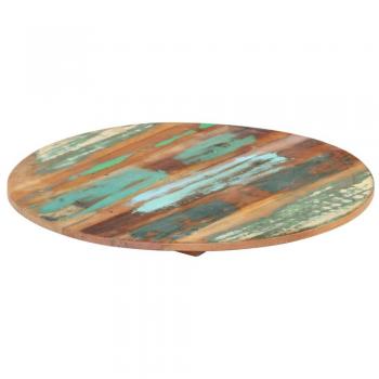 60 cm Round Table Top 15-16 mm Solid Reclaimed Wood