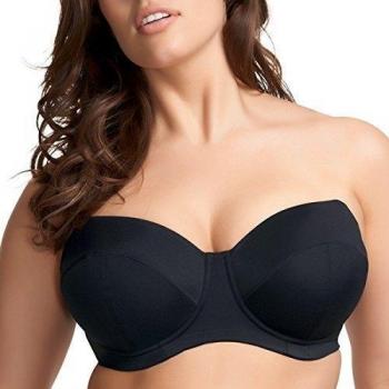 Elomi - Alto de traje de baño bandeau con posiciones Elomi Isis negro - negro negro 105GG