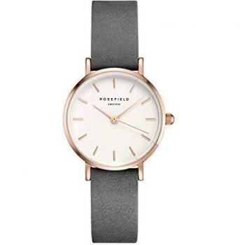 Rosefield Women's Watch The Small Edit White Grey Rose Gold 26WGR-264