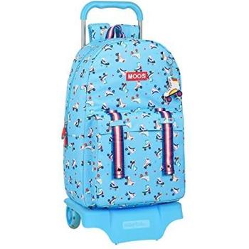 Safta Mochila Escolar Grande con Carro 905 de Moos Rollers, 320x135x440 mm