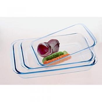 BANDEJAS DE HORNO TIPO ”PYREX” SET 3 BANDEJAS GOURMET TOOLS
