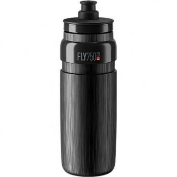 Elite Fly Tex 750ml Black Cycling Water Bottle