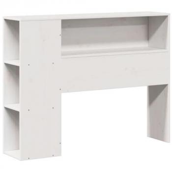 Cabecero de cama almacenaje madera maciza pino blanco 100 cm