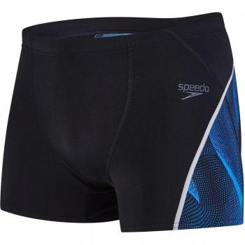 Speedo Fit Graphic Bañador, Hombre, Negro