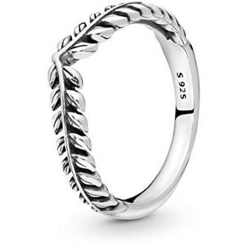 Anillo en Plata de Ley Deseo Animado con Diseño de Hueso de la Suerte y Granos de Trigo, Talla 60