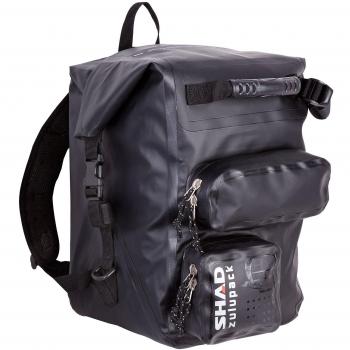 SHAD W0SB28 Rear Bag SW28 Bolsa Blanda para Motocicleta, Resistente al Agua, Color Negro