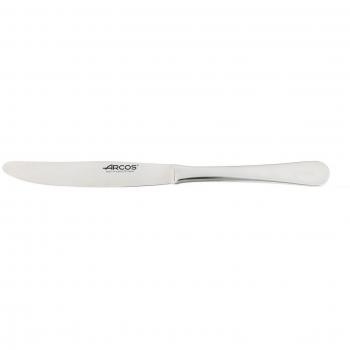 Cuchillo de Mesa Arcos Serie Lisboa - Cuchillo Monoblock de una pieza en Acero Inoxidable 120 mm - Color Plata Brillante