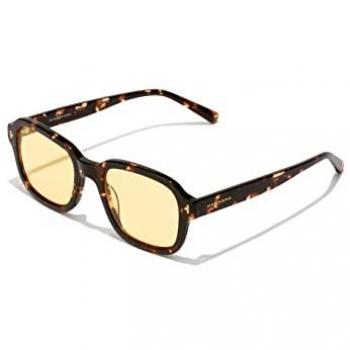 Hawkers Twist Unisex Sunglasses - Beige and Yellow Tortoise Shell