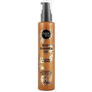 Organic Shop Body Shimmer Oil Caramel Papaya 100ml
