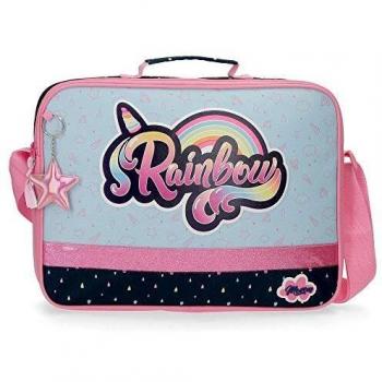 MOVOM Cartera Escolar Rainbow, Color Multicolor