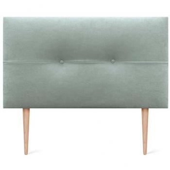 Cabecero Tapizado AQUALINE Pro de Polipiel o Tela Verde Agua 110x105cm con Patas para Camas 80/90/105