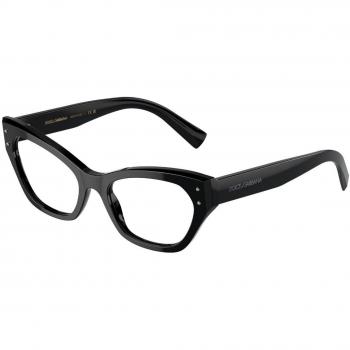 Dolce & Gabbana DG3385 501 Women's Eyeglasses Black Size 54 - Blue Light Block Available