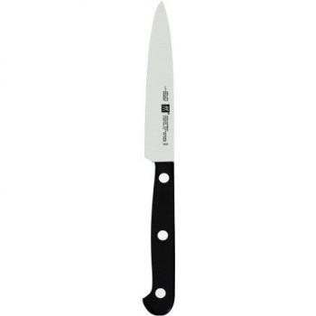 Zwilling Twin Gourmet - Cuchillo puntilla, Hoja endurecida al frío Friodur, Acero Inoxidable, Espiga Entera, cachas sintéticas remachadas, 100 milímetros