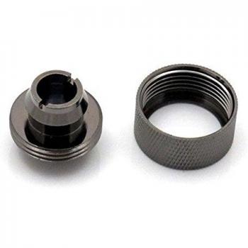 XSPC Conector de 1/4 Pulgadas a 19/13 mm – Negro Cromado.