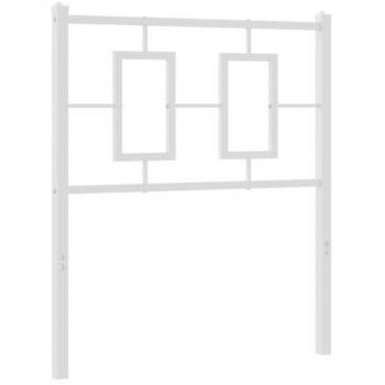 Cabecero de metal blanco de 75 cm