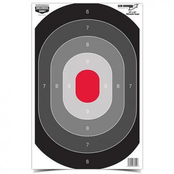 BIRCHWOOD CASEY Eze-Scorer Oval Silhoutte Target 23 x 35, Per 5 37053