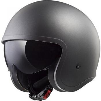 LS2 Casco de moto SPITFIRE MATT TITANIUM, Titanium, XL
