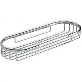 Tatay Cestillo Ovalado Krom, pequeño Formato, diseño Funcional, con Abertura Frontal, Fabricado en latón Cromado y Acero INOX.