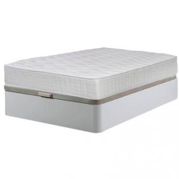 Cama Canapé Abatible Atenas Blanco 105x190 cm + Colchón Viscoelástico de 28 cm