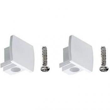 Tapa terminal universal Paulmann URail, set de 2, color blanco