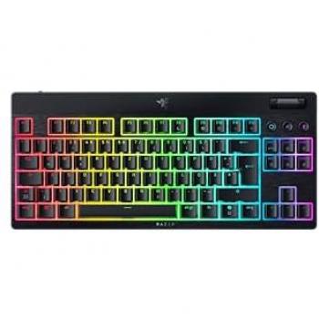 Teclado Razer BlackWidow V4 Low Profile TKL HyperSpeed - Mecánico, Interruptores Naranja Táctiles, Inalámbrico 2.4GHz y Bluetooth, USB-C