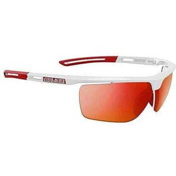 Salice 019 RW White/Red Men's Sunglasses 73mm Polarized Mirror Lenses