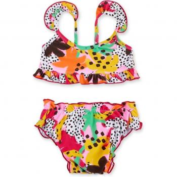 Bikini de niña Tuc Tuc estampado con volantes Banana Records