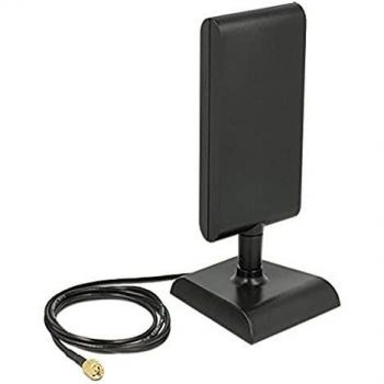 Antena LTE Delock 88992 SMA Direccional 2-4 dBi con Soporte Negro