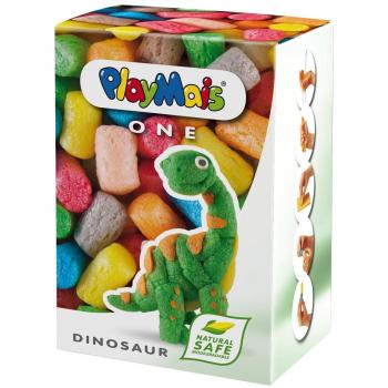 PlayMais One Dinosaur - Set de modelado 100% biológico con más de 70 piezas para niños a partir de 3 años, fomenta la creatividad y motricidad
