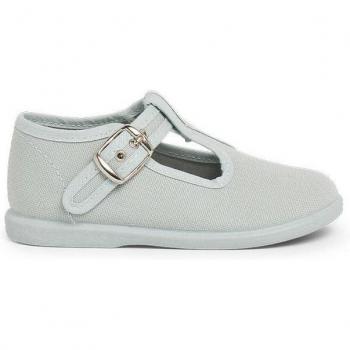 Zapatos Infantiles de Lona con Hebilla - Modelo Clásico y Cómodo