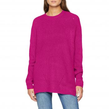 Vero Moda Vmsayla LS O-Neck Long Blouse Boo, suéter para Mujer, Rosa Rose Violet, 36